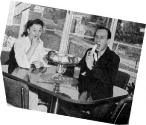 Betty and Bud Abbott eating