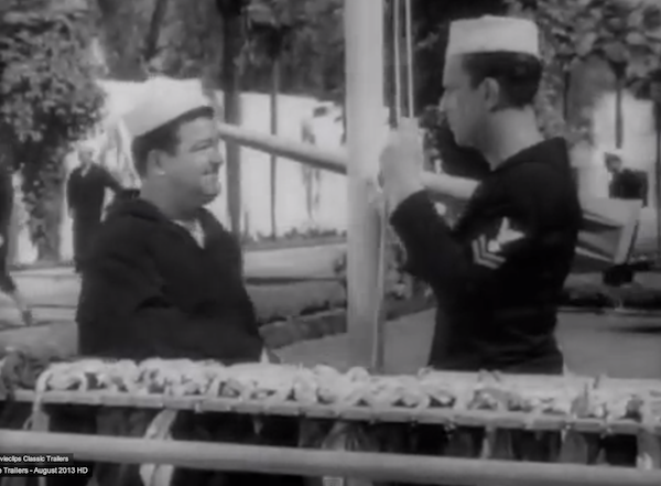 In the Navy - Lou Costello and Bud Abbott raise the flag