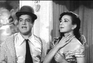 Lou Costello and Nicla Di Bruno at the kissing booth