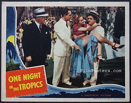 One Night in the Tropics - color lobby card - Abbott and Costello's first film