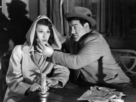 Joan Davis and Lou Costello - "Keep one eye on that candle, one eye on the other candle, and one eye on me!"