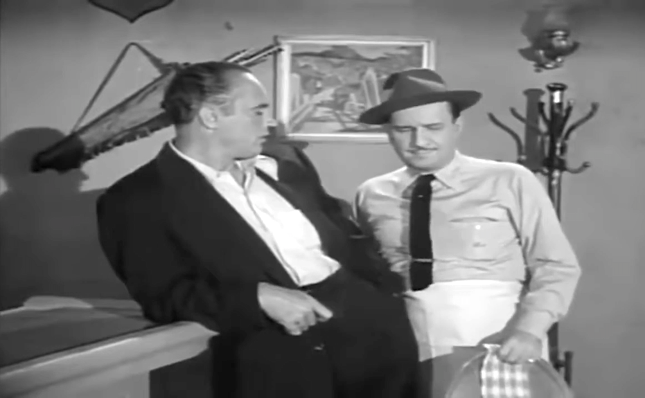 Mr. Brody tells Bud Abbott to quit complaining and get back to work