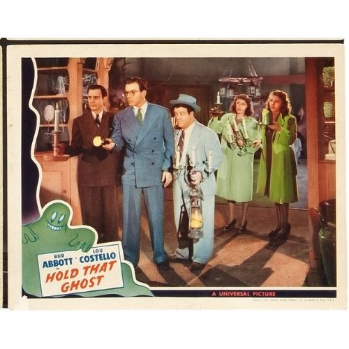 Lobby card for "Hold That Ghost"