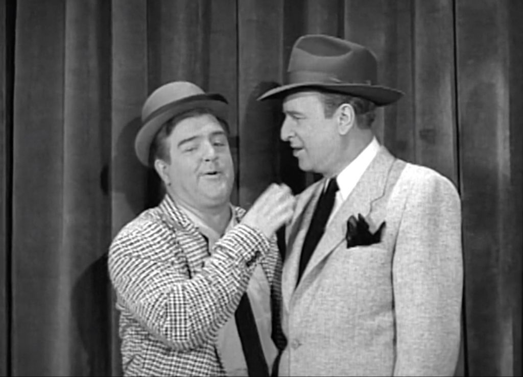 Where's the bow of the boat? A joke from The Abbott and Costello Show episode, The Vacation. Bud Abbott is trying to show that Lou Costello doesn't really know anything about boats …