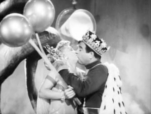 Orville kissing the Queen of Venus.  I love how the balloons pop!