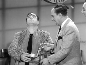 Bud Abbott and Lou Costello do the funnel in your pants skit in "Television"