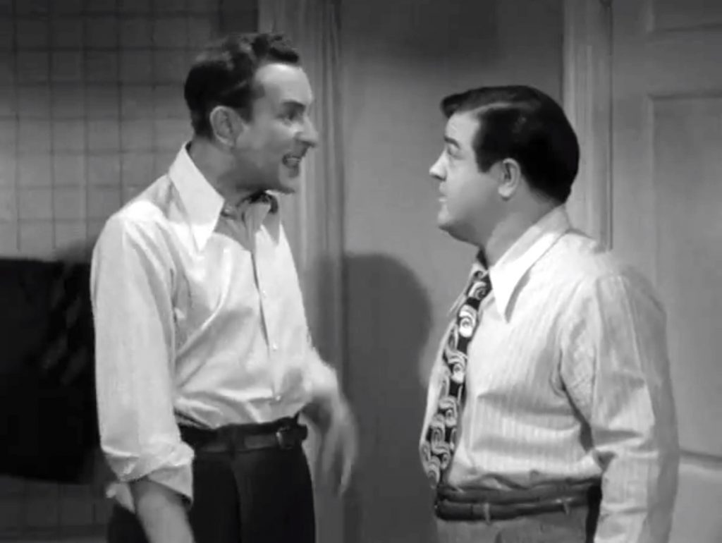 Slick and Herbie arguing in "Buck Privates Come Home"