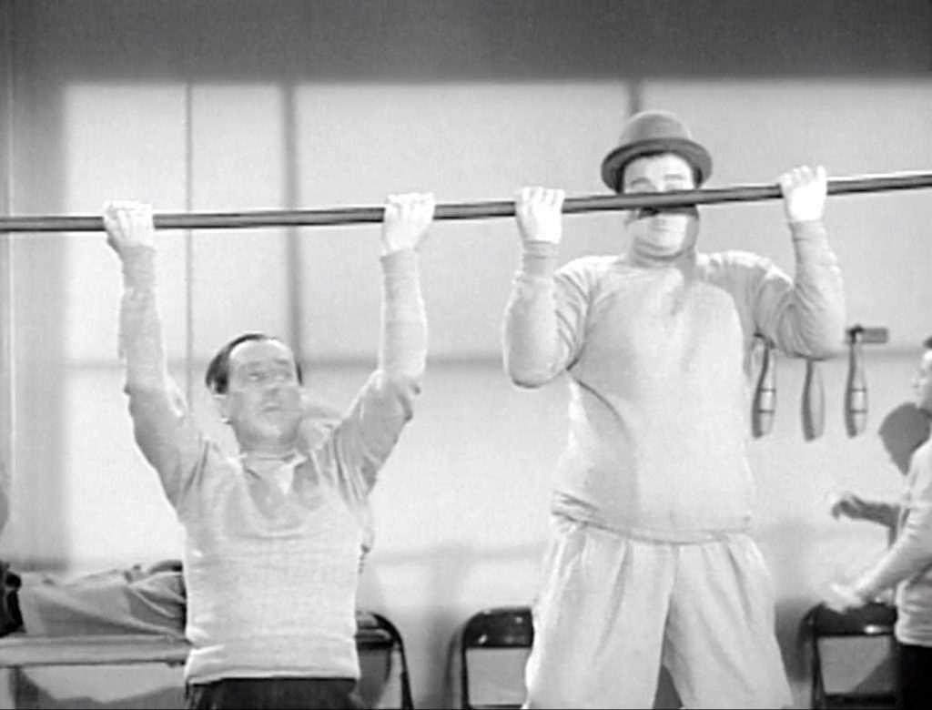 Chin ups for the Police Rookies