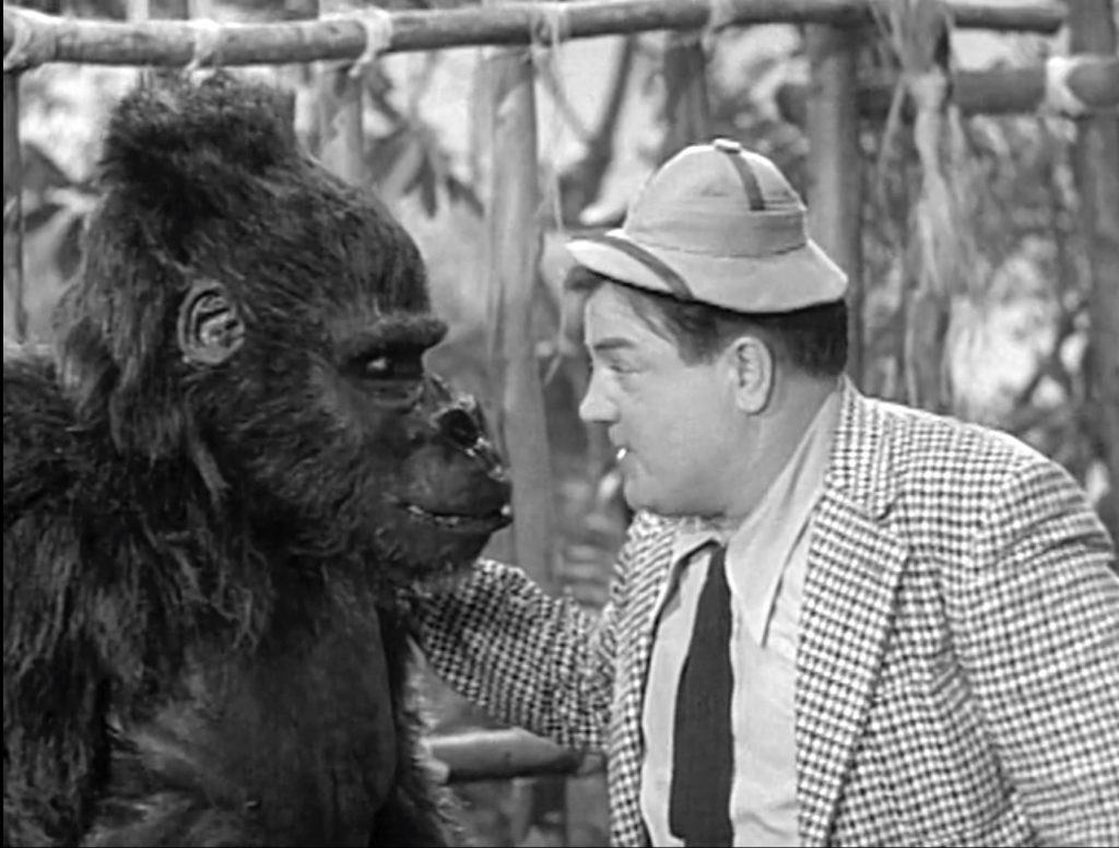 Safari - Bingo's father & Lou Costello in a cage
