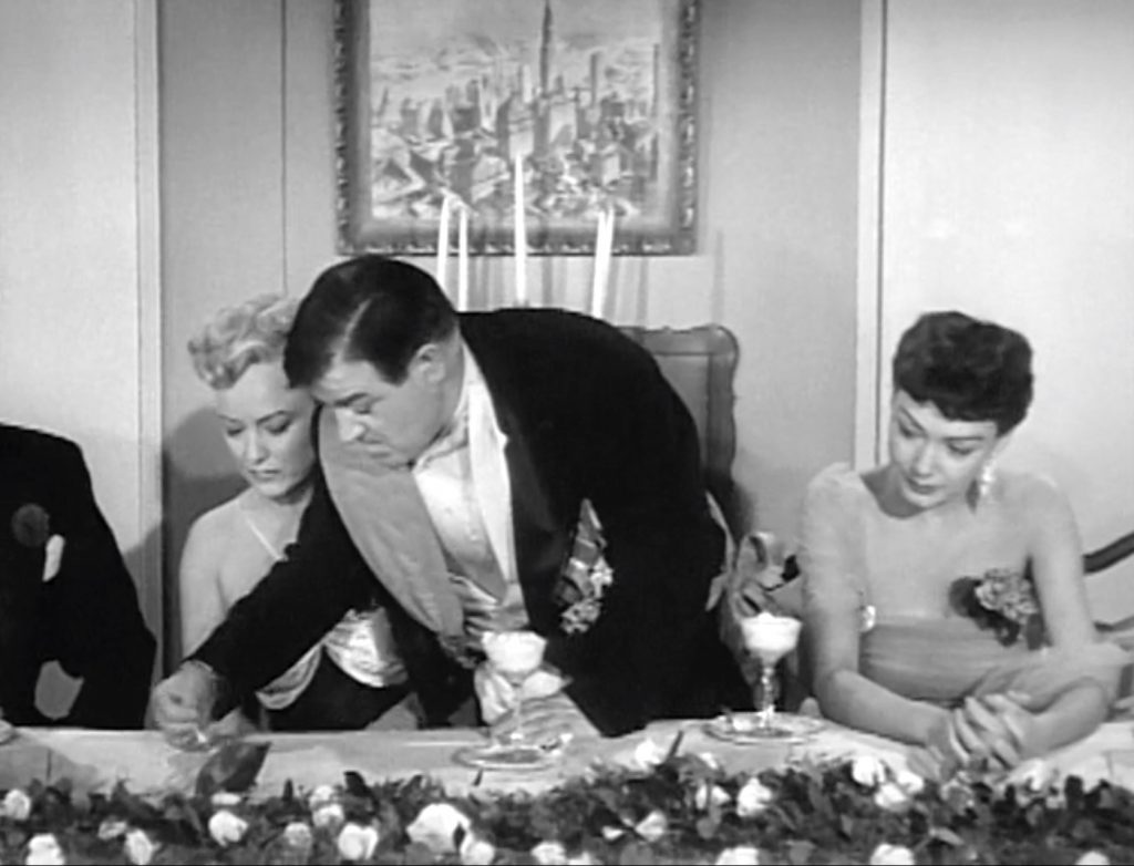 Lou Costello chasing the cherry in "In Society"