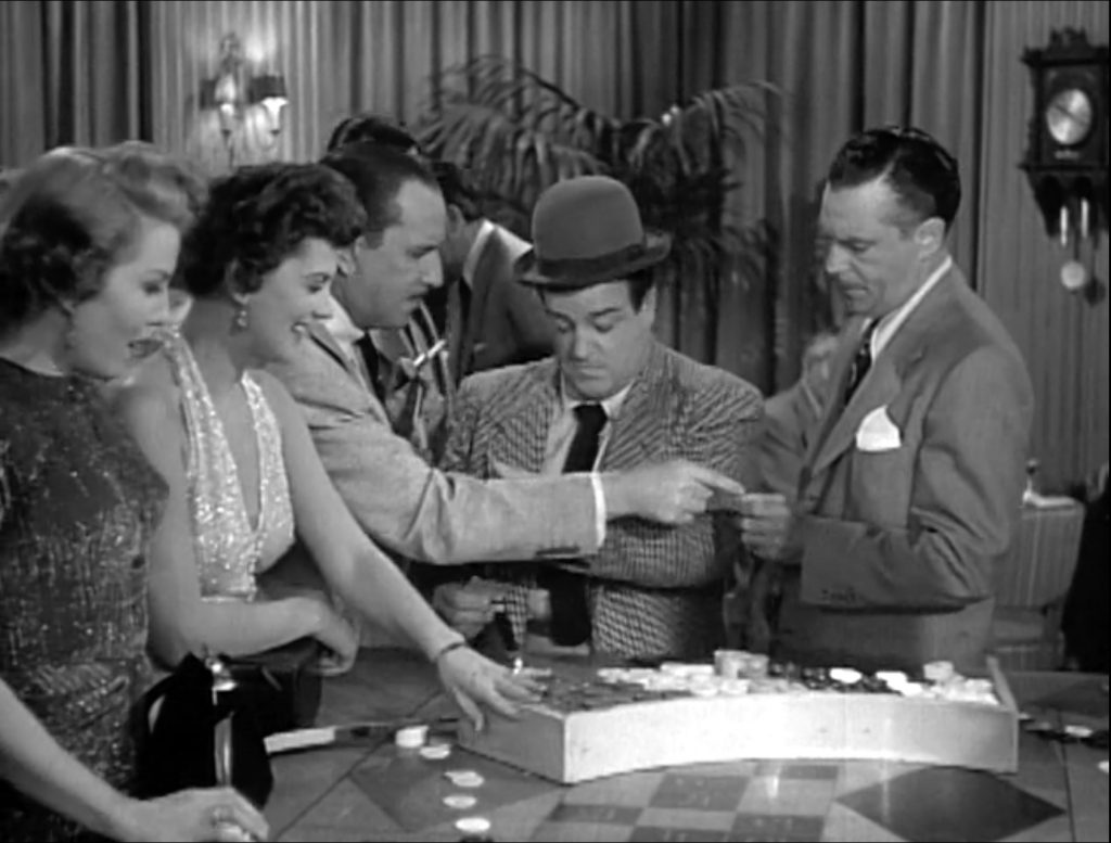 Lou's winning at the casino in "Efficiency Experts"