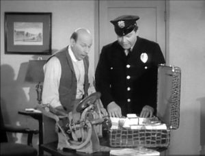 Sid Fields and Mike the Cop suspect Abbott and Costello of counterfeiting!