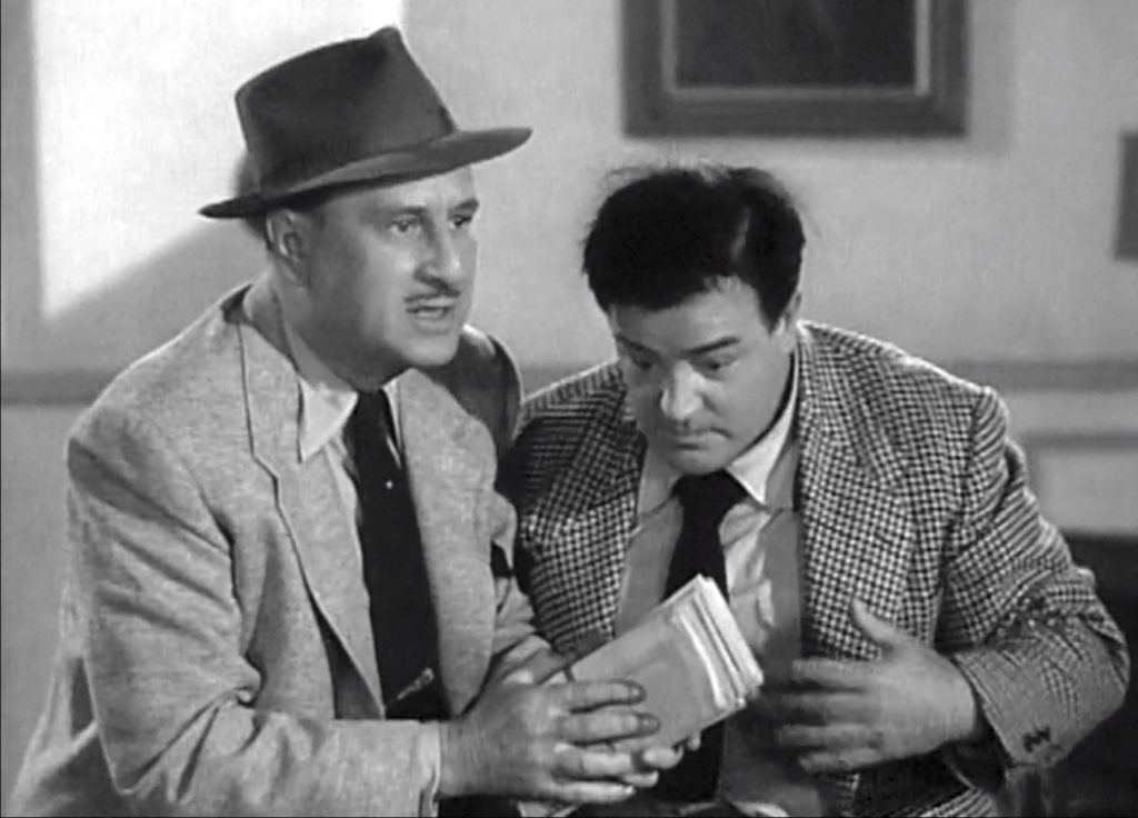 Bud Abbott and Lou Costello find the bonds in "Private Eye"
