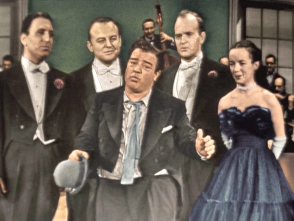Lou Costello and The Four Pipers sing "White Christmas"