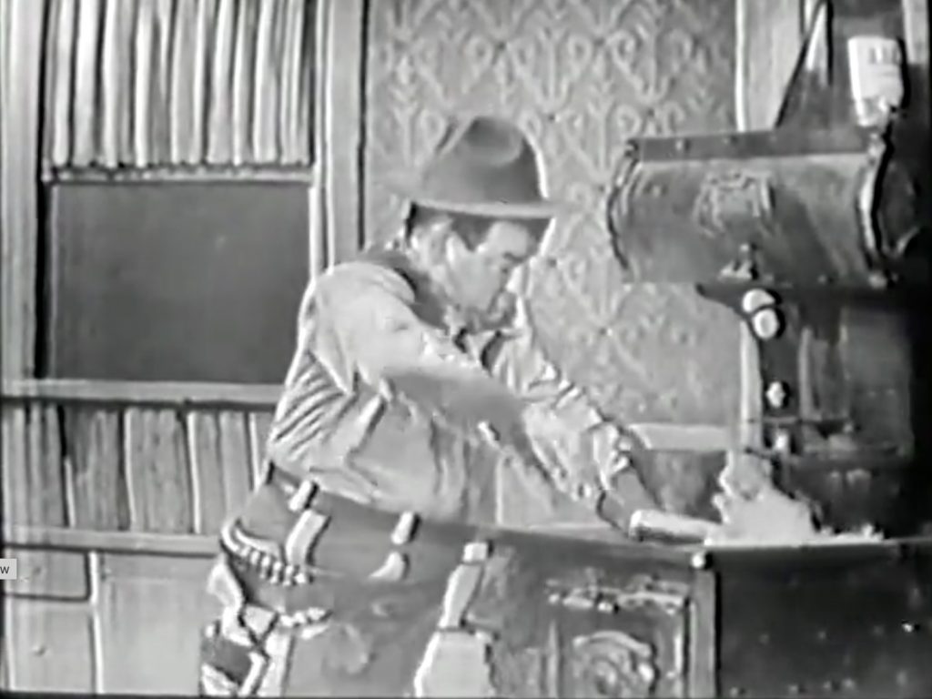 Lou Costello doing the hand on a hot stove routine