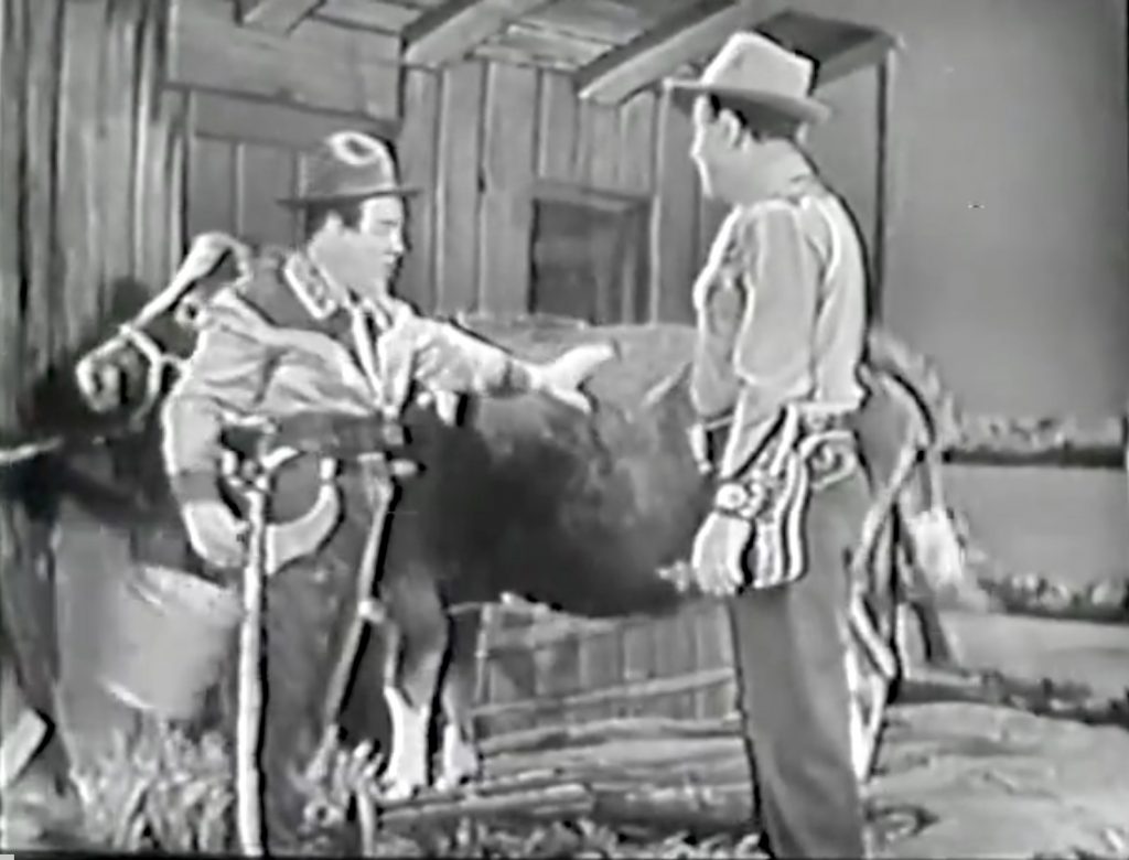 Abbott and Costello milking the cow routine - her udder what?