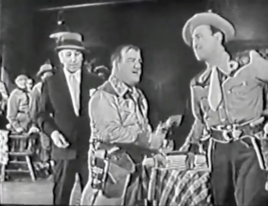 George Raft shows up behind Lou Costello while he's bragging to Bud Abbott