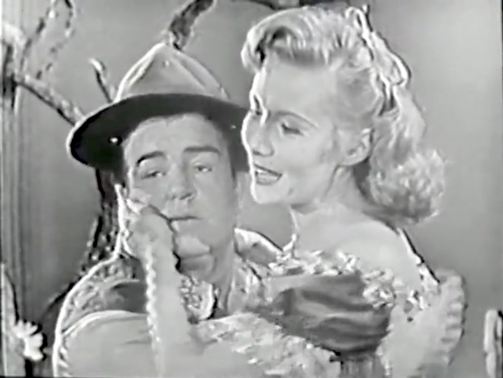 Zing! It's time for dinner - Lou Costello with Rhonda Fleming