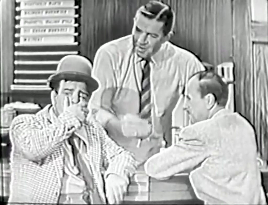 Lou Costello & Bud Abbott at Bruce Cabot's café whey they do the Sandwich and a Cup of Coffee routine