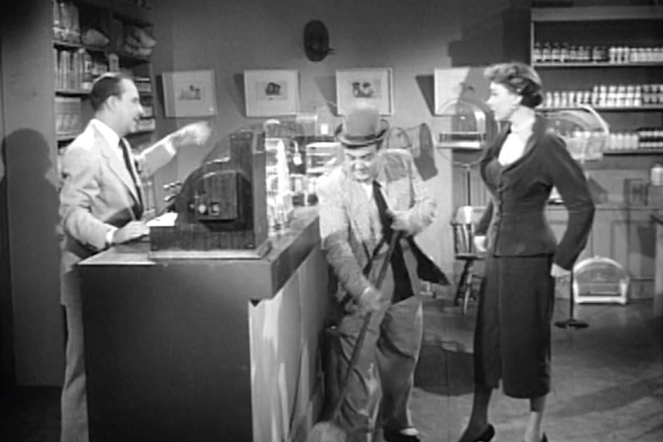 Bud and Lou working at a pet store